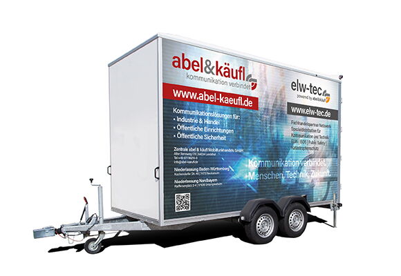 Bild der Beklebung eines Anhengers von Abel & Käufel