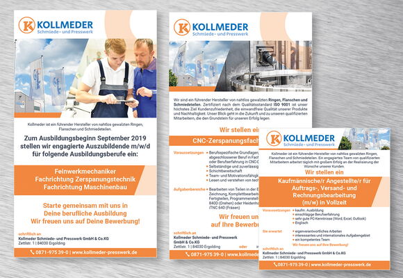 Das Bild zeigt eine Werbeanzeige der Firma: " Kollmeder"
