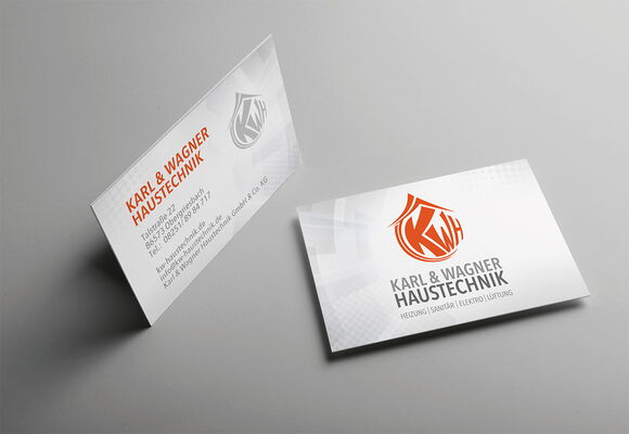 Visitenkarten Karl & Wagner Haustechnik