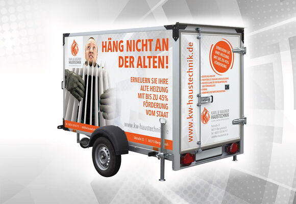 Gestaltung Anhänger KW Haustechnik