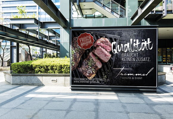 Außenwerbung Tremmel Genuss