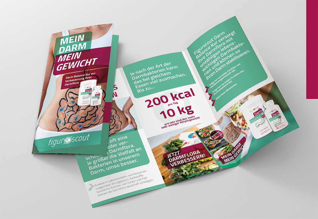 Das Bild zeigt einen Offenen Flyer's der Firma Figurscout