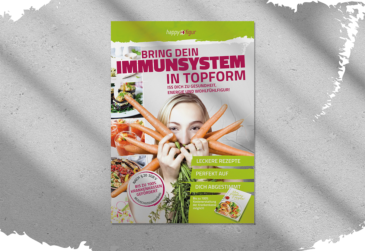 Bild eines Kochbuch der Firma Figurscout für die Kampagne Happy Figur 